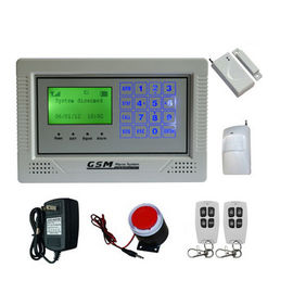 نظم الإنذار الأمني ​​GSM + التي تعمل باللمس لوحة المفاتيح + شاشة LCD